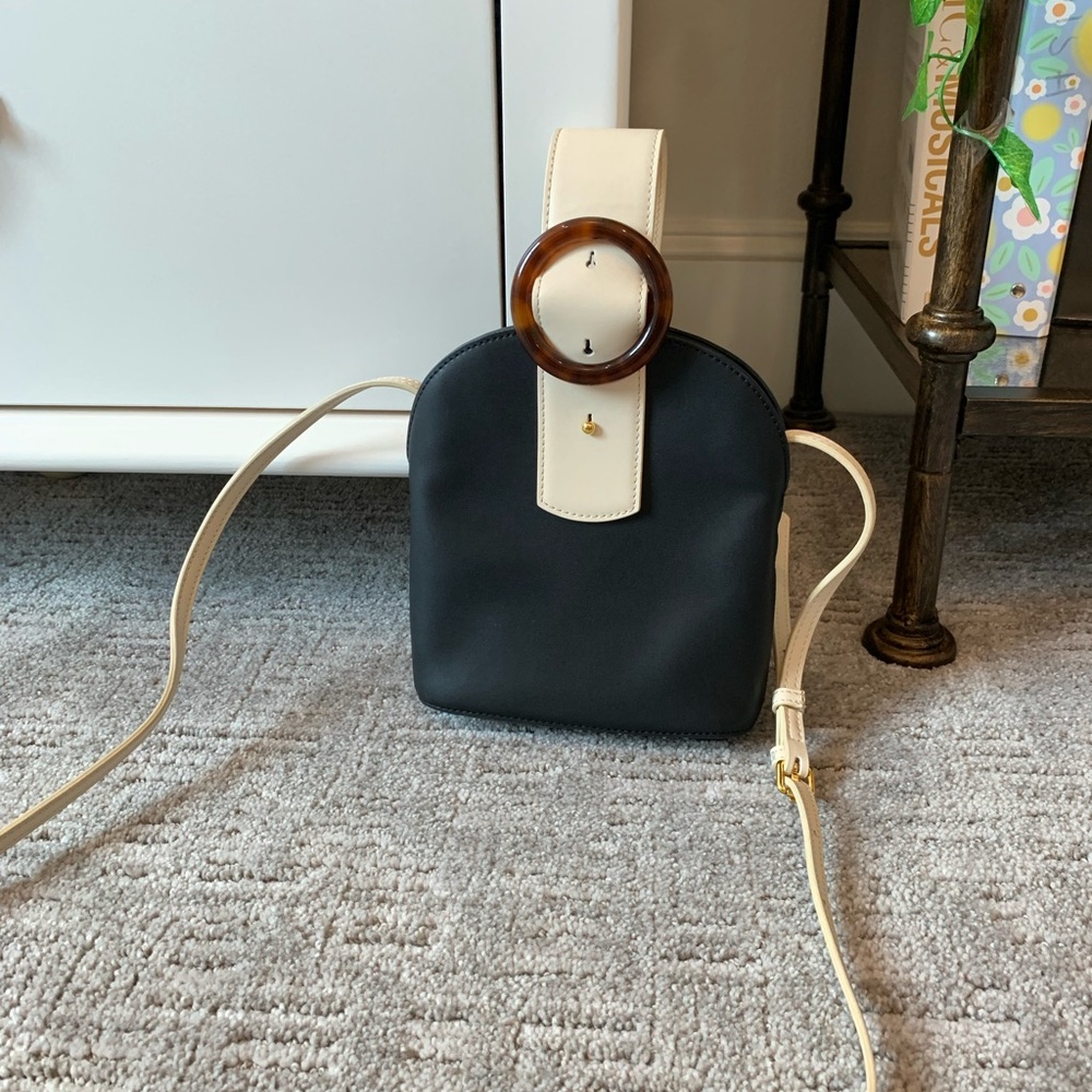 NWOT Parisa Wang Black Leather Purse